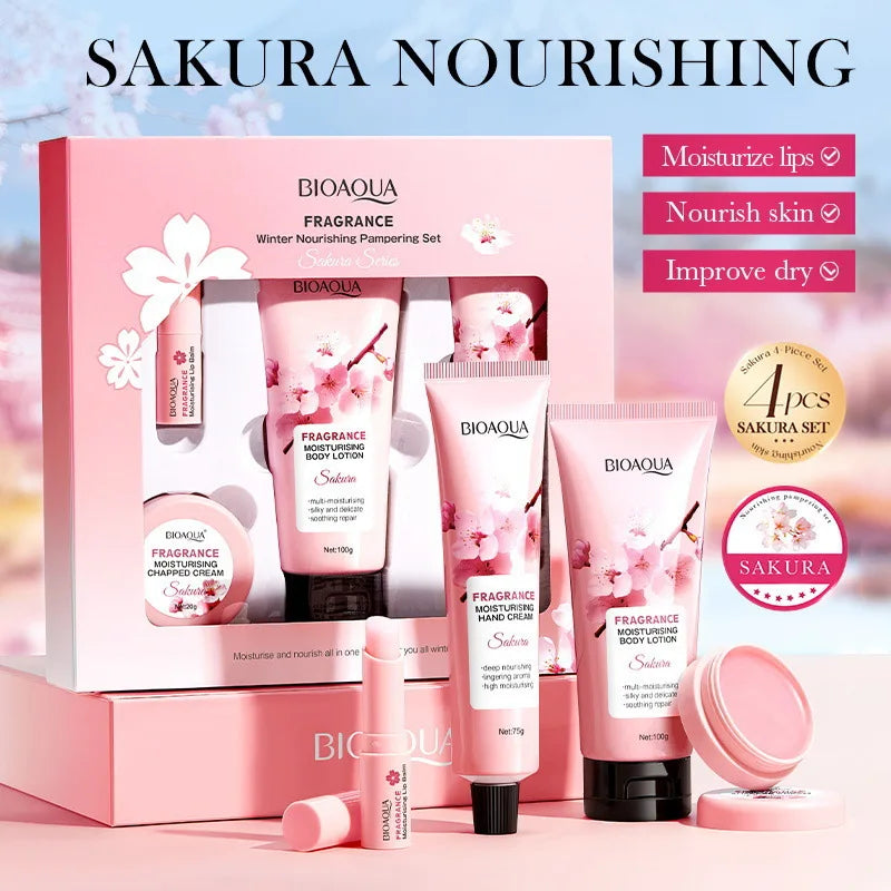 Sakura Body Lotion Moisturizing and Luxurious Care Set