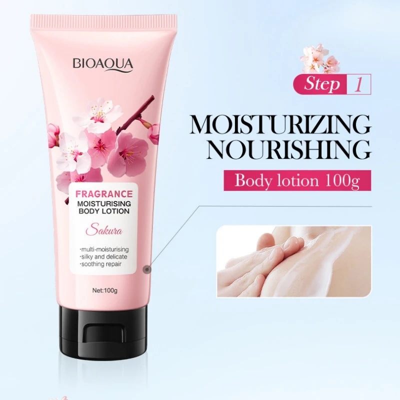 Sakura Body Lotion Moisturizing and Luxurious Care Set