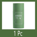 Green Tea Eggplant Solid Mask Deep Cleansing Oil Control Balance Antioxidan Shrink Pores Remove Blackheads Refreshing  Mud Mask